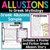 FREE Greek Mythology Allusions Poster and Worksheet with Q