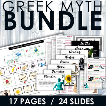 Preview of Greek Mythology BUNDLE! - Fun for Grades 6-12