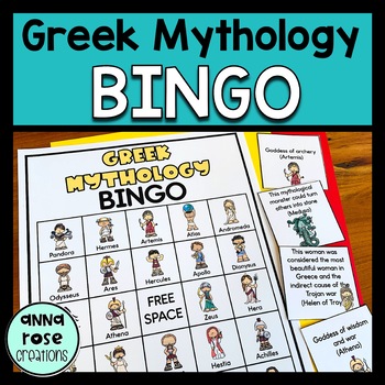 Preview of Greek Mythology Bingo Game
