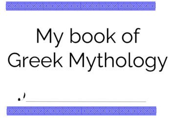 Preview of Greek Mythology Booklet