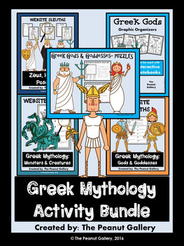 Preview of Greek Mythology Bundle (Webquests, Organizers & Puzzles)