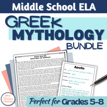 Preview of Greek Mythology Unit Bundle for Middle School