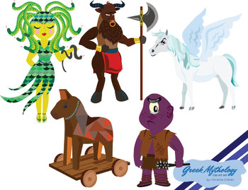 Preview of Greek Mythology Characters Clip Art
