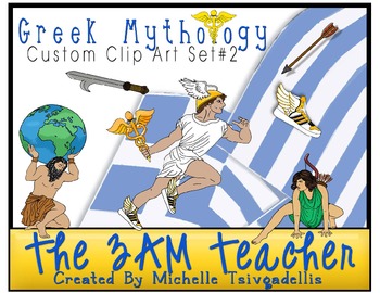 Preview of Greek Mythology Clip Art: Custom Graphics Collection Set #2