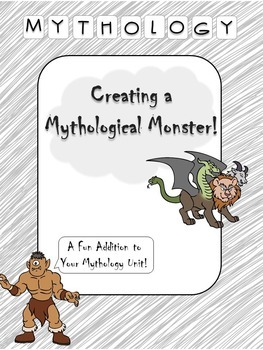 Preview of Greek Mythology- Creating a Mythological Monster