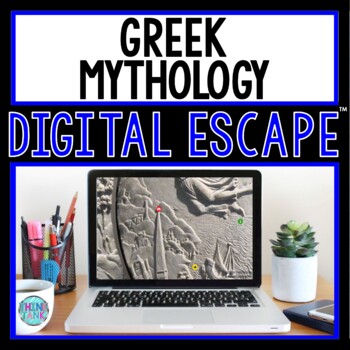 Preview of Greek Mythology DIGITAL ESCAPE ROOM for Google Drive® | Ancient Greece