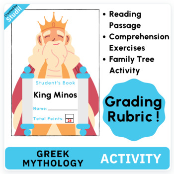 Preview of Greek Mythology: Day 1 Activity All About King Minos
