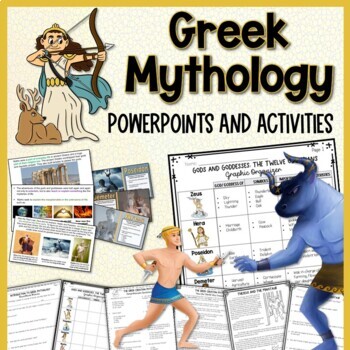 Greek Mythology Editable PowerPoints, Reading Comprehension, Sequencing ...