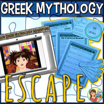 Preview of Greek Mythology Escape Room - Social Studies