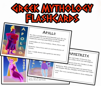 Preview of Greek Mythology Flashcards