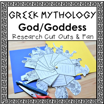 Preview of Greek Mythology God & Goddess Research Templates Fan Craft