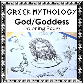 Greek Mythology Gods & Goddesses Coloring Pages by NoPrepEnglish