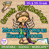 Greek Mythology Gods Reading Review Escape Room & Webscape
