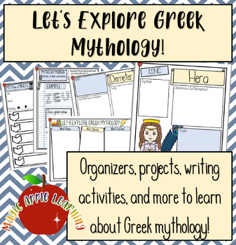 Preview of Greek Mythology Gods and Goddesses Unit Study