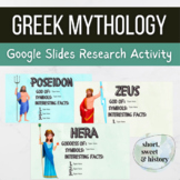 Greek Mythology Google Slides Research Activity