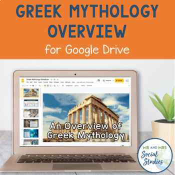 Preview of Greek Mythology Google Slideshow and Flashcards | Greek Gods and Goddesses