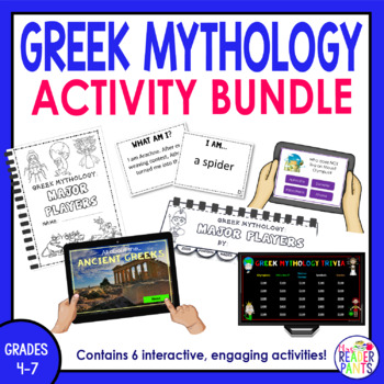 Preview of Greek Mythology - Greek Gods and Goddesses - Mount Olympus Activities BUNDLE