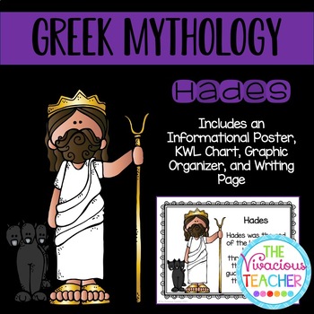 Preview of Greek Mythology ~ Hades (Poster, KWL Chart, Story Map, and Writing Paper)