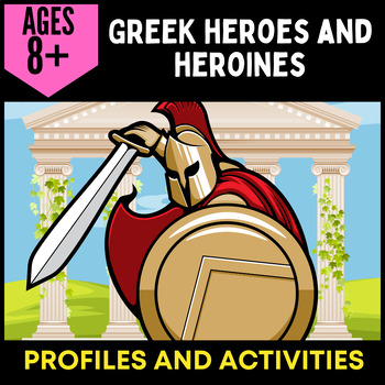 Preview of Greek Mythology Heroes and Heroines - Profiles, Activities and Quiz (Printable)