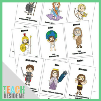 Preview of Greek Mythology Info & Trading Cards