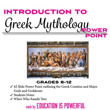 Preview of Greek Mythology Introduction PowerPoint