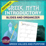 Greek Mythology Introductory Notes (Values, Theories of My
