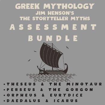 Preview of Greek Mythology, Jim Henson's The Storyteller: Greek Myths Assessment Bundle