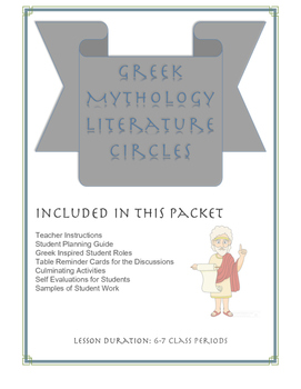 Preview of Greek Mythology Literature Circles