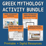 Greek Mythology Mini Unit Bundle | Greek Gods and Goddesse