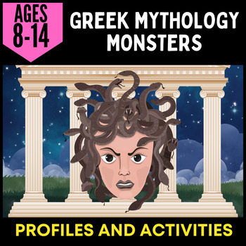Preview of Greek Mythology Monsters - Printable Profiles, Activities and Quiz
