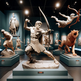Greek Mythology Museum Exhibition - Student Project