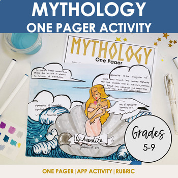 Preview of Greek Mythology One Pager Activity| App Activity