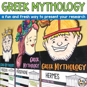 Preview of Ancient Greek Mythology Activities Greek gods and goddesses Research Project
