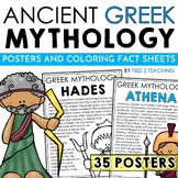 Greek Mythology Posters Ancient Greek gods and goddesses C