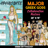 Greek Mythology Posters | Major Gods | 12 Olympians & Hade