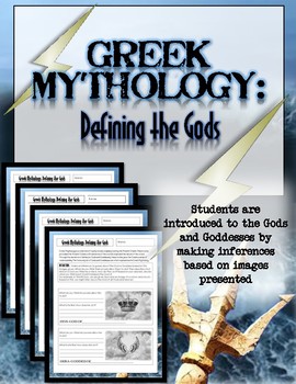 Preview of Greek Mythology Activity: Defining the Gods