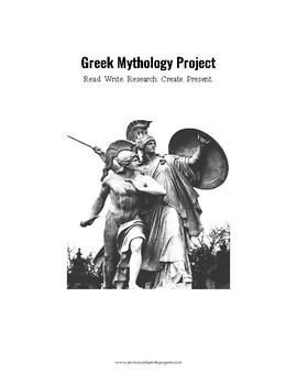 Preview of Greek Mythology Project: Instructions and rubrics