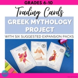 Greek Mythology Project Trading Cards High School