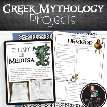 Greek Mythology Projects 2 Projects Included By Mrs J S Place TpT   Original 3143246 1 