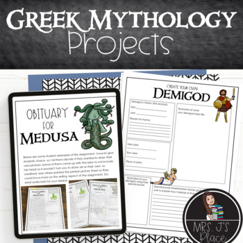 Preview of Greek Mythology Projects