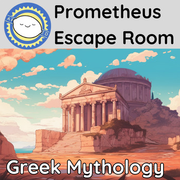 Preview of Digital Mythology Prometheus Escape Room + Printable Assessment on Finding Theme