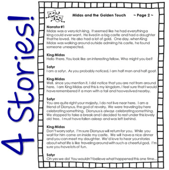 Greek Mythology Readers Theater Scripts Stories By Sunnydaze