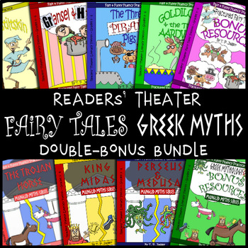 Preview of Greek Mythology Readers' Theater & Fractured Fairy Tale Scripts +: Grade 3 4 5 6