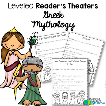 Preview of Greek Mythology Reader's Theater {Leveled Parts}