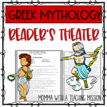 Preview of Greek Mythology Readers Theater Scripts to build Fluency