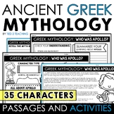Greek Mythology Reading Passages and Activities Greek gods