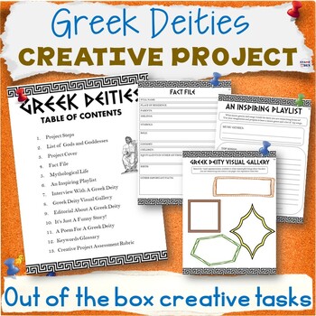 greek mythology research project middle school