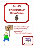 Greek Mythology Review Games - Set of 3