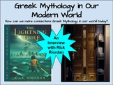 Greek Mythology Rick Riordan Interview Analysis Assignment