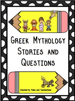 Preview of Greek Mythology Short Stories and Text-dependent Questions Mini Book